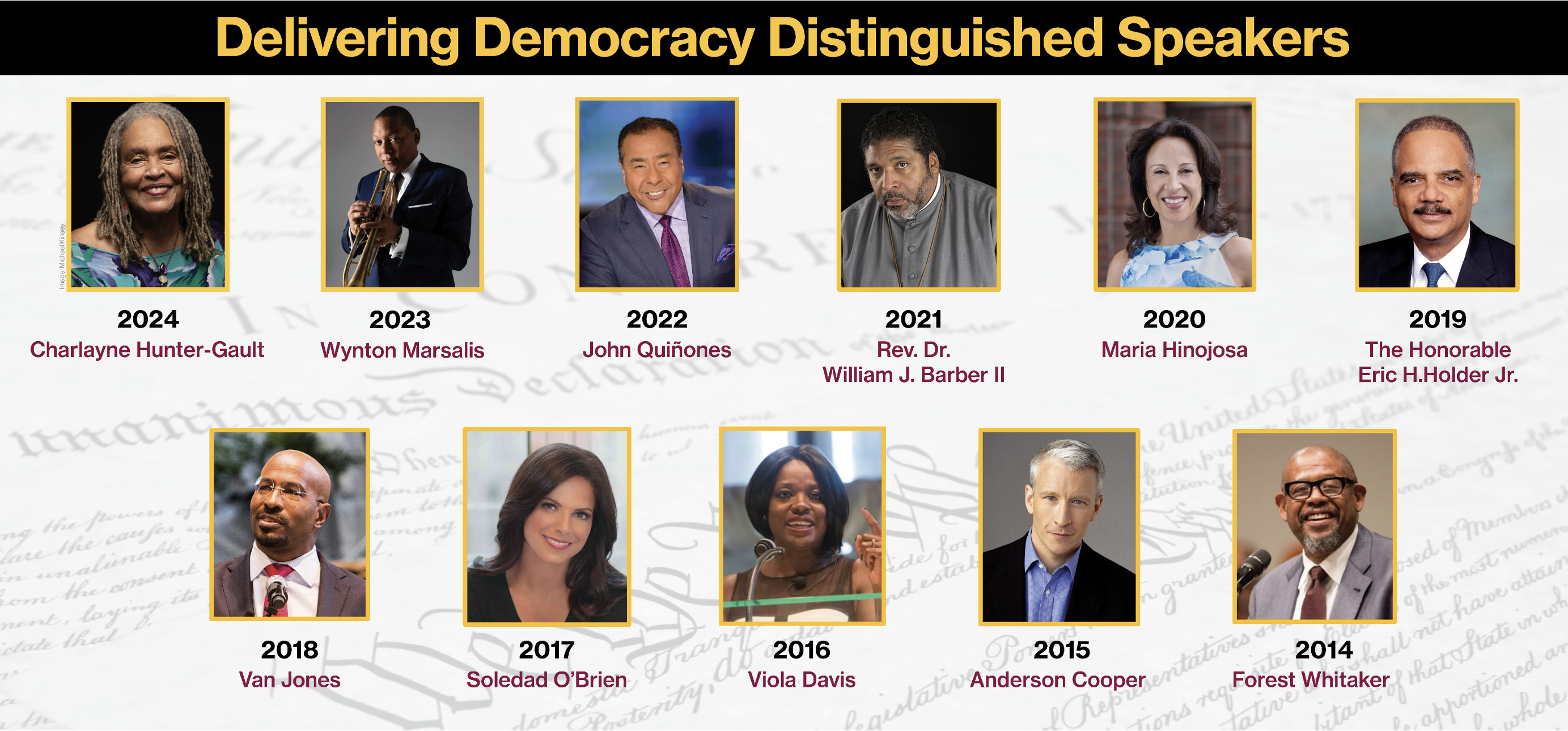 CSRD Delivering Democracy Distinguished Speakers