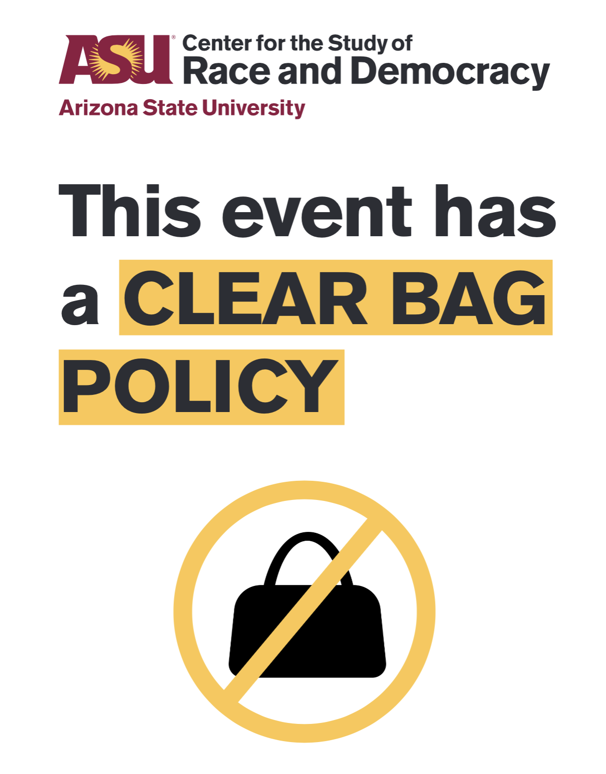 clear bag policy